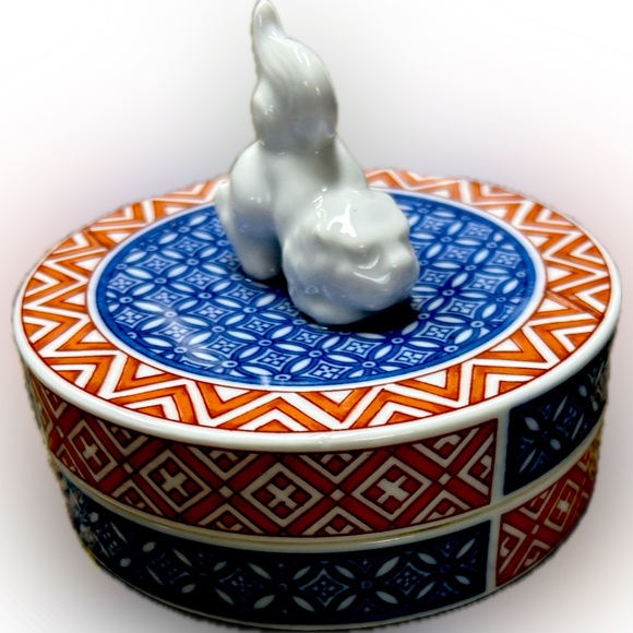 Antique retro Ceramic jar with foo dog - Picture 1 of 6